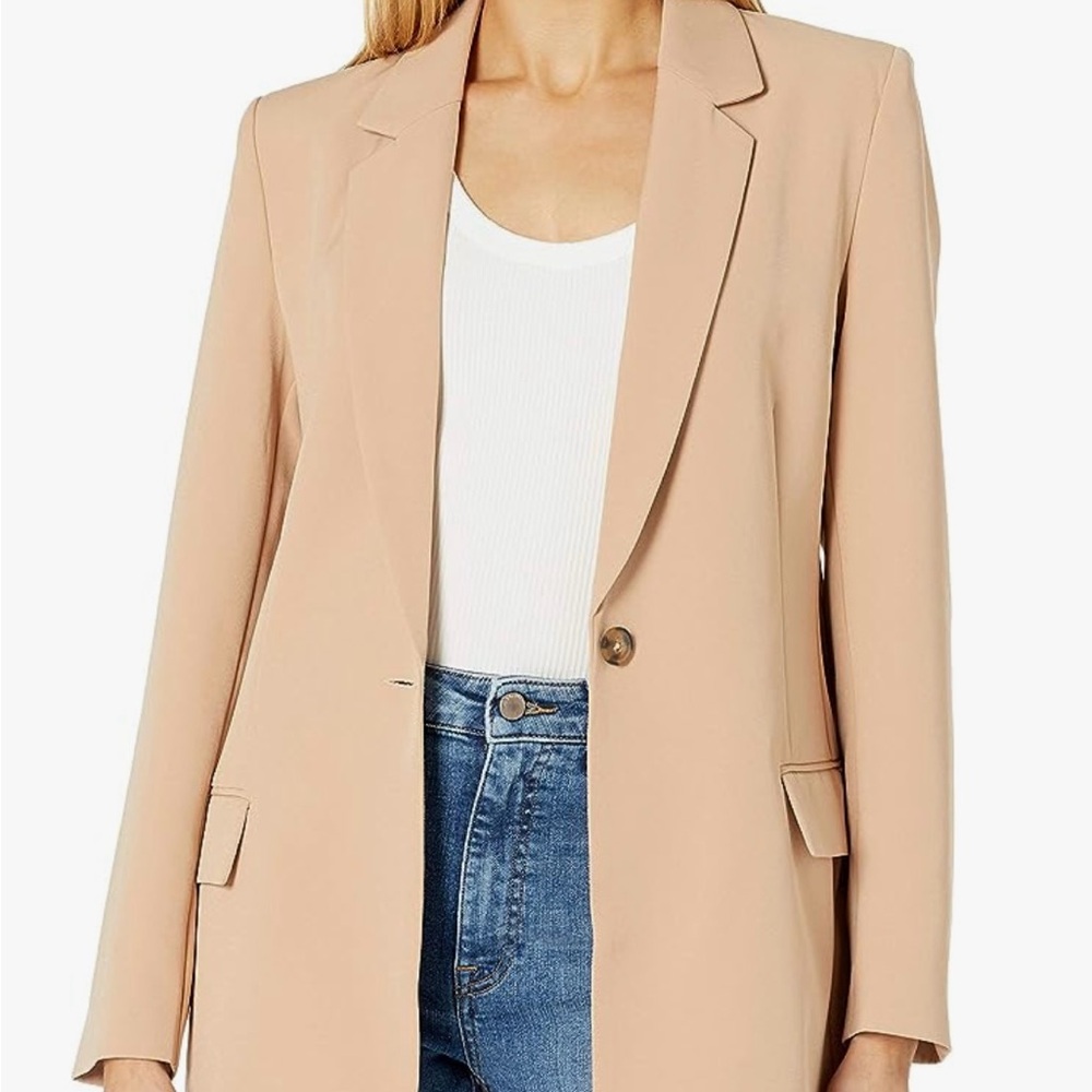 NWT The Drop Blake Blazer in Praline 3x